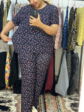 ست بلوز و شلوار پلیسه راحتی